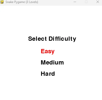 Snake game with Python and Pygame1