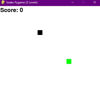 بازی مار (Snake) با پایتون و Pygame 4 Snake game with Python and Pygame2